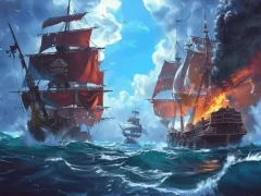 Spel Pirate Ships: Build and Fight online