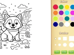 Spel Dog Coloring Book online
