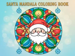 Spel Santa Mandala Coloring Book online