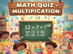 Spel Math Quiz - Multiplication online