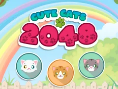 Spel Cute Cats 2048 online