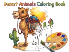 Spel Desert Animals Coloring Book online