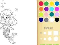 Spel Mermaid Coloring Book For Kids online