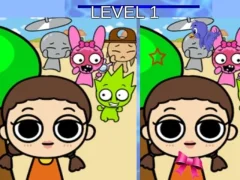 Spel Sprunki and Squid Game Difference online