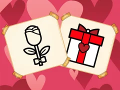 Spel Valentine Present Coloring online