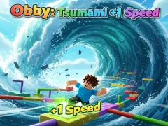 Spel Obby: Tsunami +1 speed online