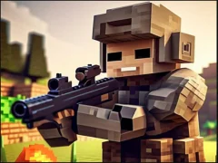 Spel Pixel Village Battle 3D.io online