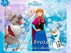 Spel Anna Frozen Jigsaw Puzzle Collection online