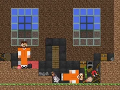 Spel Escape from the prison in Mineblock! Destruction! online