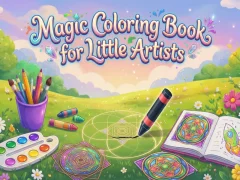 Spel Magic Coloring Book for Little Artists online