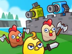 Spel Merge Cannon: Chicken Defense online