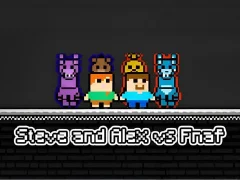 Spel Steve and Alex vs Fnaf online