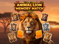 Spel Animal Lion Memory Match online