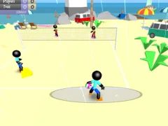 Spel Stickman Beach Volleyball online