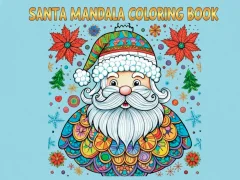 Spel Santa Mandala Coloring Pages online