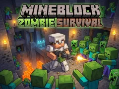 Spel Mineblock Zombie Survival online