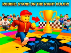 Spel Robbie: Stand on the Right Color! online