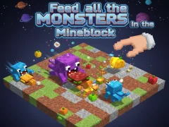 Spel Feed all the MONSTERS in the Mineblock online