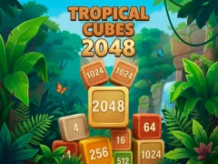 Spel Tropical Cubes 2048 online