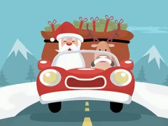 Spel Santa Giving Presents Jigsaw online