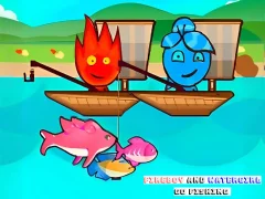 Spel FireBoy And WaterGirl Go Fishing online