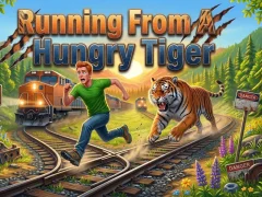 Spel Running From A Hungry Tiger online