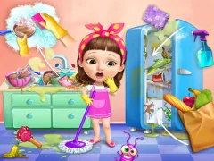 Spel Sweet Baby Girl Cleanup Messy House online