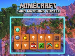 Spel Minecraft Card Matching Puzzle online