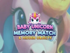 Spel Baby Unicorn Memory Match & Hidden Objects online