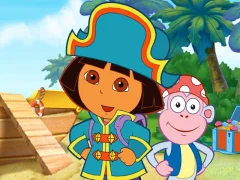 Spel Dora The explorer Dora's Pirate Boat Treasure Hunt online