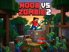 Spel Noob vs Zombie 2 online