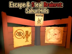 Spel Escape & Steal Brainrot: Sahur Hills online