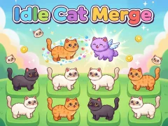Spel Idlle Cat Merge online