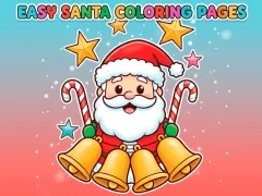 Spel Easy Santa Coloring Pages online