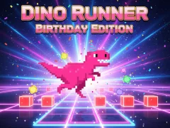 Spel Dino Runner Birthday Edition online