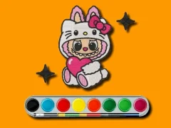 Spel Labubu Coloring Adventure online