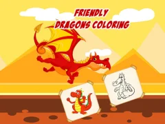 Spel Friendly Dragons Coloring online