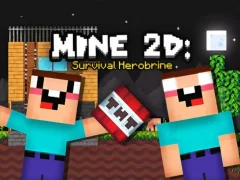 Spel Mine 2D Survival Herobrine online