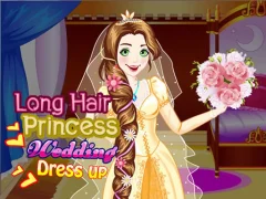 Spel Long Hair Princess Wedding Dress up online