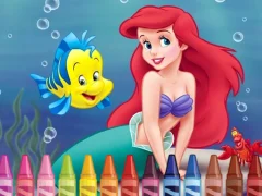 Spel 4GameGround Little Mermaid Coloring online