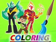 Spel Ben 10 Coloring online