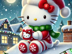 Spel Hello Kitty Christmas Puzzle online