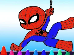 Spel Spiderman Coloring book online