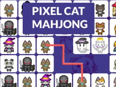 Spel Pixel cat mahjong online