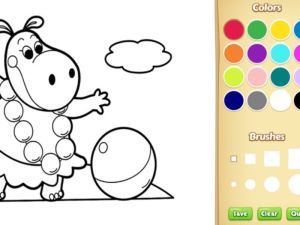 Spel Baby boerderij dieren kleurboek voor kinderen online