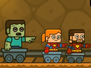 Spel 2 spelers blockminer ontsnappen  online