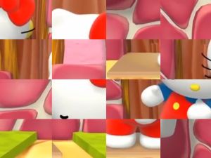 Spel Hello Kitty Video Puzzle online