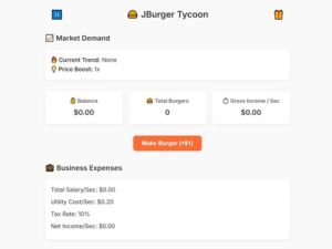 Spel Jburger Tycoon online