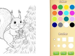Spel Kerstmisdier kleurboek voor kinderen online