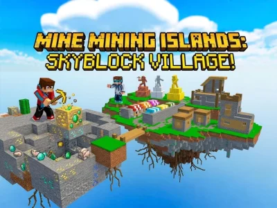 Spel Mine Mining Islands: Skyblock Village! online